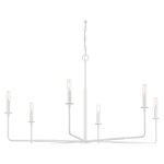 Mager 6 - Light Candle Style Classic Chandelier Finish: Bisque White