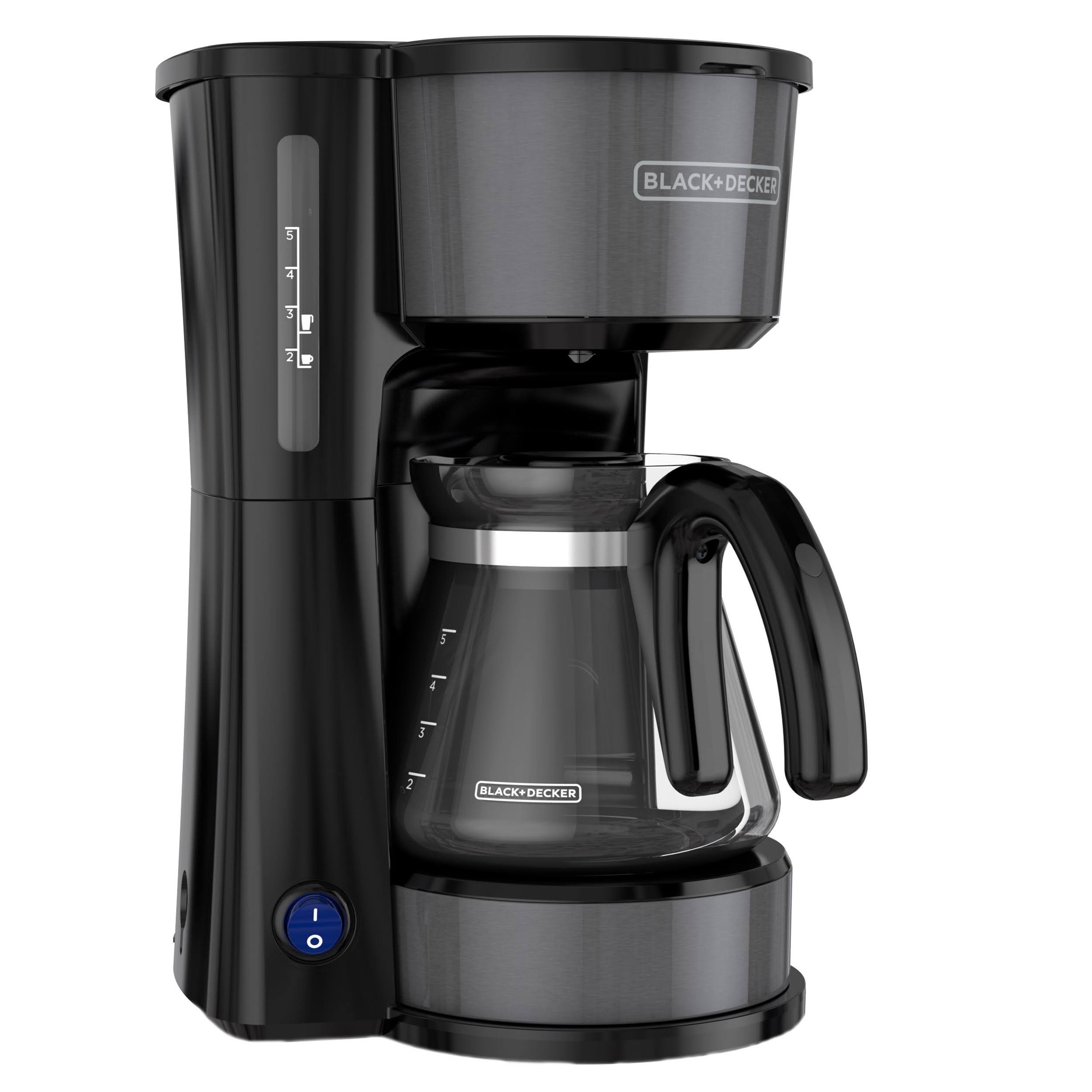 fdf1e240c76f77537c5026fd1ee88e5400de9d6c4d2dcd36fcf76a9544bf3e30.jpg Black+decker 4-in-1 5-Cup* Coffee Station Coffeemaker, Black Stainless Steel - Image 1