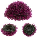 Raincol Artificial Topiary Trees Ball Shaped Indoor/Outdoor Faux Plants Ball Decorations - Purple 34cm(1PCS)