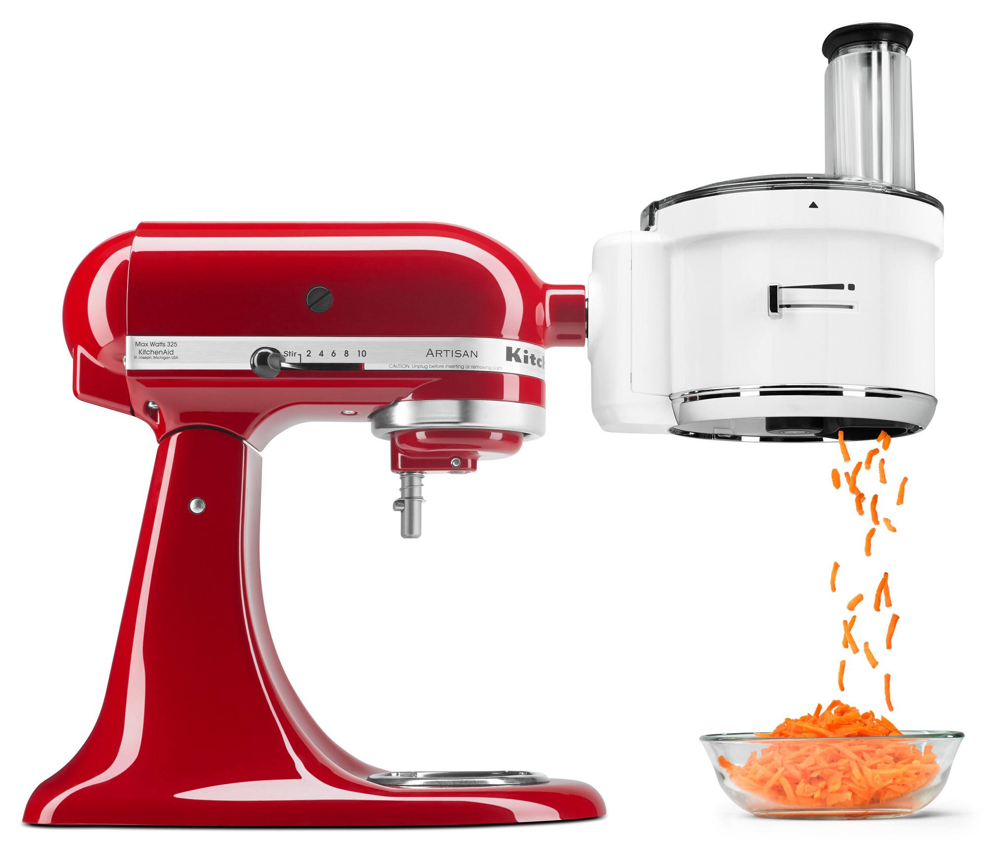fe14a9e1215db3b5f5bf7bbd3efa6ad28f5413ed2b039bc460358fd14bb50ee2.jpg KitchenAid KSM1FPA Food Processor Attachment, Size: Standard, White - Image 1