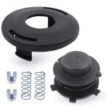 Adefol String Trimmer Replacement Parts Head Spool and Cover Cap 6pcs Kit for Stihl FS44 Fs80 Fs83 Fs85 FS90 FS100 FS110 Fs120 FS130 FS200 with Spring