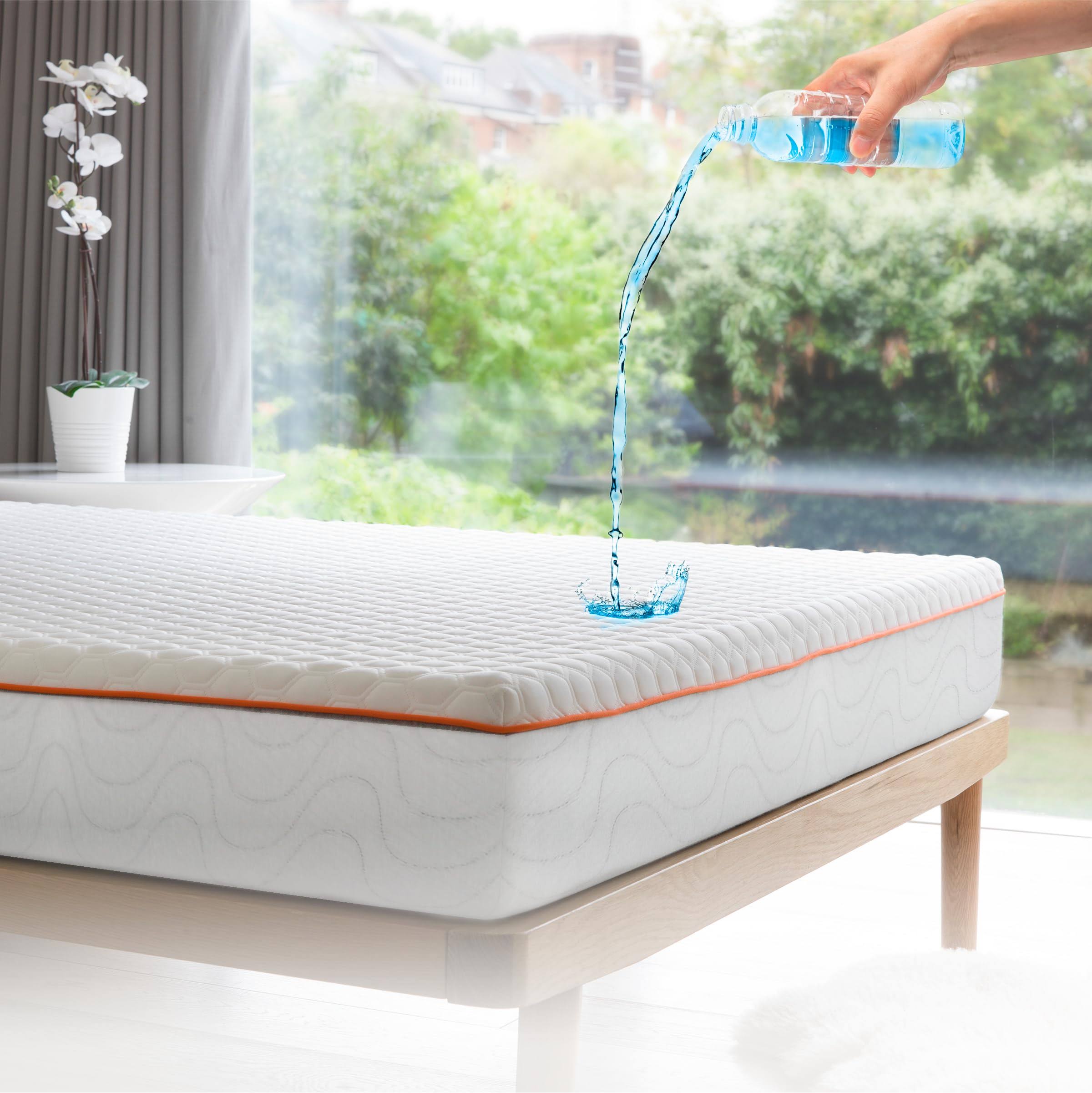 fe7ce70491913b9812f03131c9e7435c18c71fc2c94718eb22cd096c4d551131.jpg Dormeo Premium Mattress Protector, Twin XL Size Mattress Protector for College Dorm Room, Waterproof Mattress Protector with Cooling Technology, 75�� - Image 1