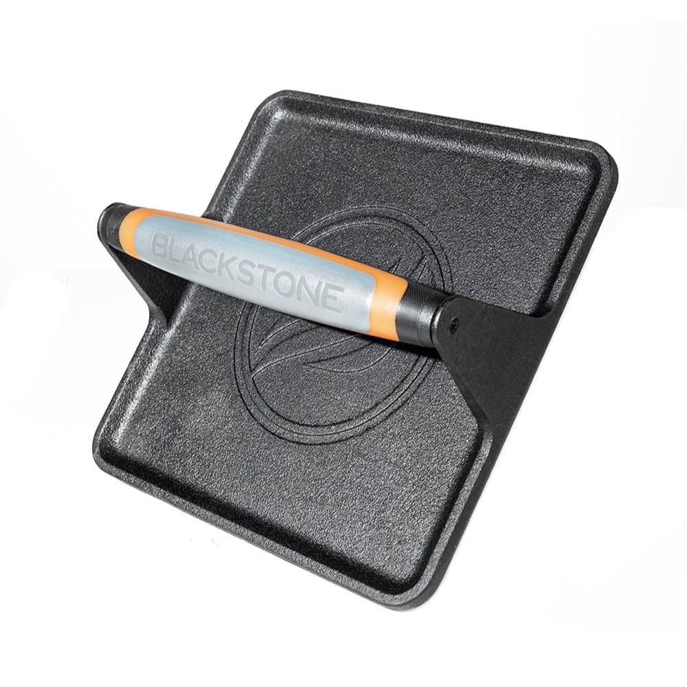 fe9d783fe0532aa48232d192a64a5a31ee1b777c53621af3d7bc55533d9150d8.jpg Blackstone Cast Iron Griddle Press with Signature Handle - Image 1