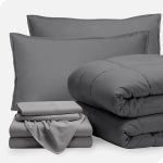 Bare Home Bed-in-a-Bag 7 Piece Comforter & Sheet Set - Queen - Goose Down Alternative - Ultra-Soft 1800 Premium - Hypoallergenic - Breathable Bedding