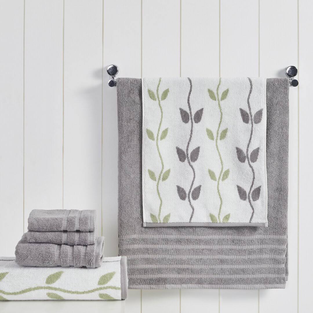 fe9e6480c45b5be5bb02aa73b0b2d3713b26e85bb2491bdc3bc2fa3c5055b2c7.jpg Hodapp 6 Piece 100% Cotton Towel Set Three Posts Color: Ash Gray - Image 1
