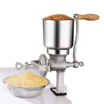 Ejoyous Hand Crank Grain Mill Table Clamp Manual Corn Grain Grinder Cast Iron Mill Grinder for Grinding Nut Spice Wheat Coffee Home Kitchen Commercial