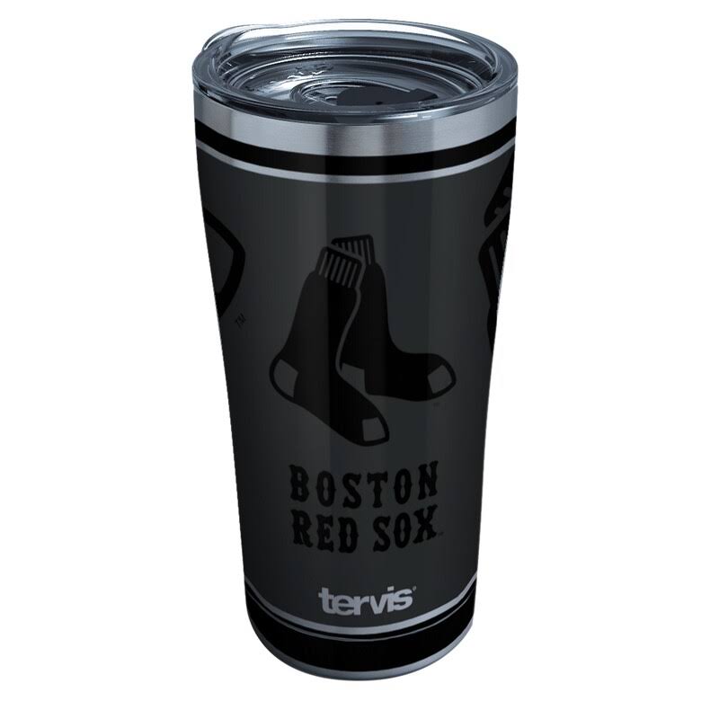 fea6dab123cca7920072da64e596033d23743062d1b1c35e13bb5d8aa22437eb.jpg Boston Red Sox Blackout Stainless Steel Tumbler with Lid (Tervis) - Image 1