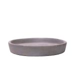 11 in. Dia Smooth Cement Cast Stone Fiberglass Saucer