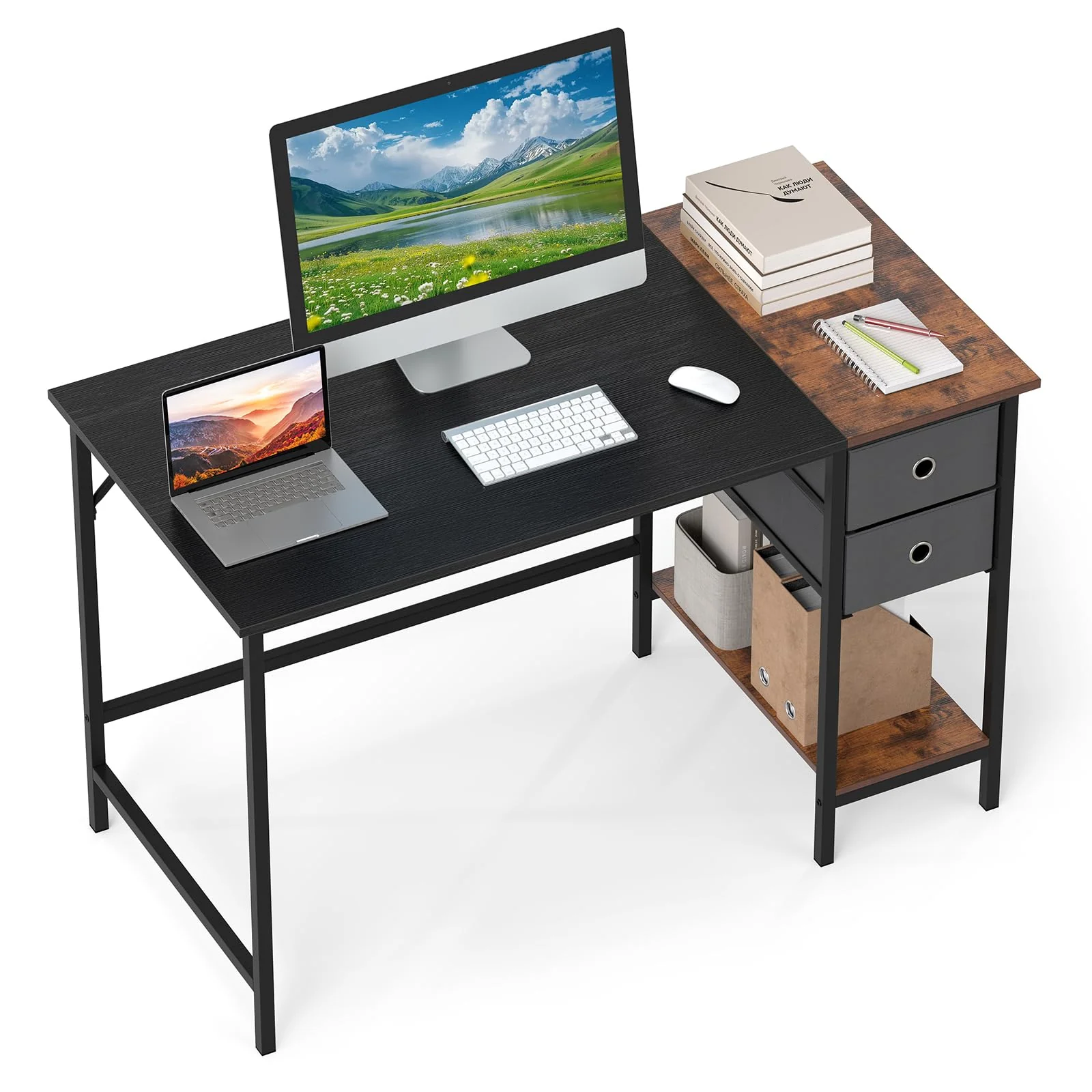 fec1235fc266e0accc4388c32d95572a0f2e38050f373ceccb701e21e808e359.webp Tangkula 48" Writing Desk with Spacious Tabletop for Home Office - Image 1