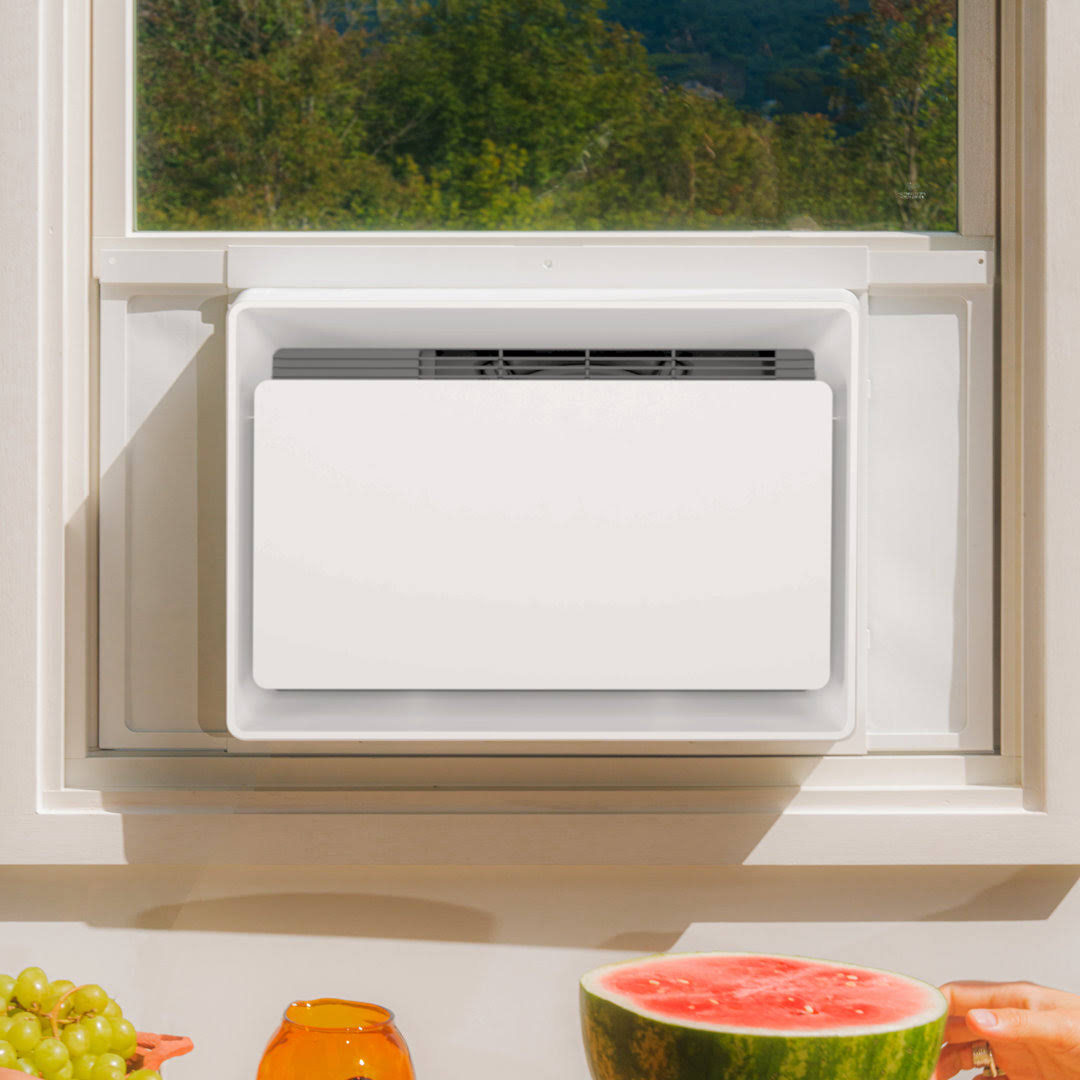 fed5221d76165a60d6fe2065227f2868ee6eff5fcbfcde1fa5d80b70a202ca53.jpg July A/C 6000 BTU Window Air Conditioner Color: White WACB6R4V03 - Image 1
