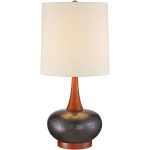 360 Lighting Andi 24 1/2" Wood and Ceramic Mid-Century Modern Lamp - Style #9H566