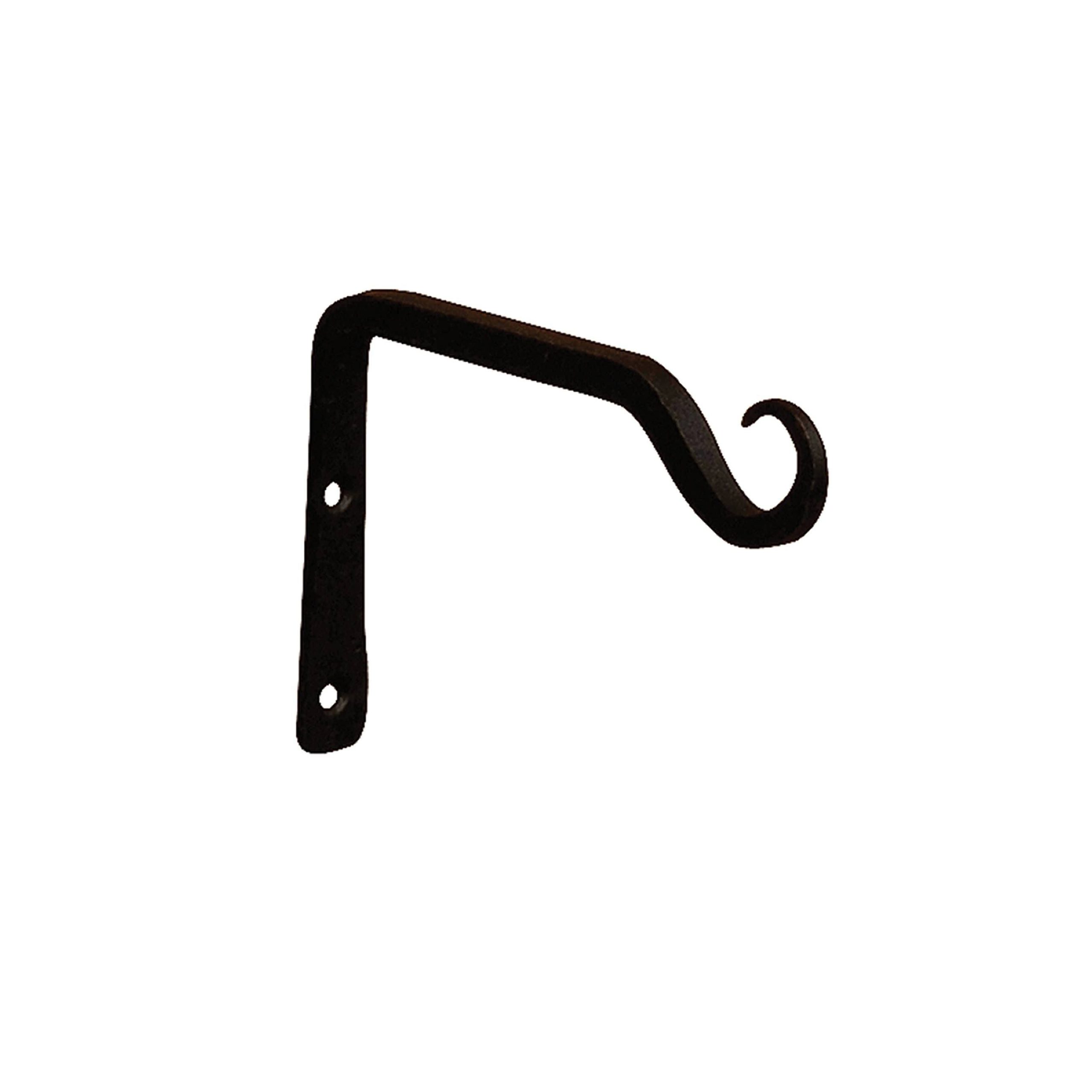 fee256e3de589e9f7f860f9d61e90275f9d1a7ad6d75c3371508ef98f7e402d3.jpg Achla Designs Black 6" Straight Bracket - Image 1