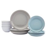 Farmhouse Multicolor 12-pc Dinnerware Set, Service for 4 - Multi