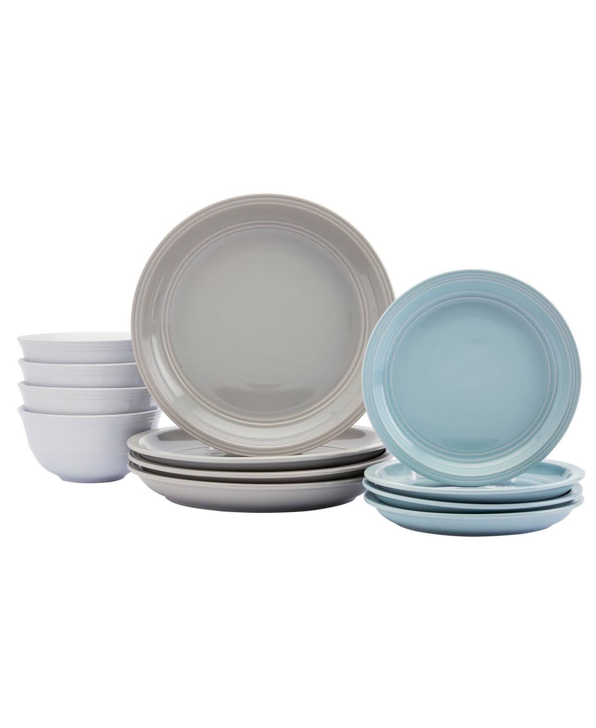 fef270b59f6ac774d38b2117362abcc434bfdfe538103e5c6180563287c75725.jpg Farmhouse Multicolor 12-pc Dinnerware Set, Service for 4 - Multi - Image 1