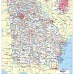 Cool Owl Maps Georgia State Wall Map Poster Rolled 24"Wx30"H (Laminated)