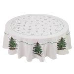 Spode Christmas Tree Green Tablecloth