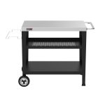 Royal Gourmet PC3404S Movable 3-Shelf Grill Table with Removable Trash Bag Holder