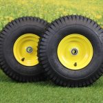 Antego Tire & Wheel (Set of 2) 15x6.00-6 Tires & Wheels 4 Ply for Lawn & Garden Mower Turf Tires .75" Bearing