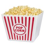 (Set of 10) Reusable Plastic Popcorn Tubs