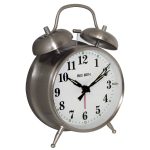 Westclox Big Ben Twin-Bell Alarm Clock, Silver