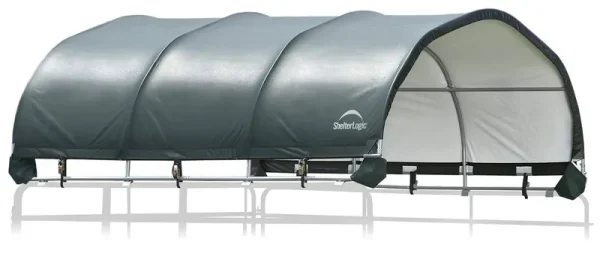 ShelterLogic Round Corral Shelter Cover, Green