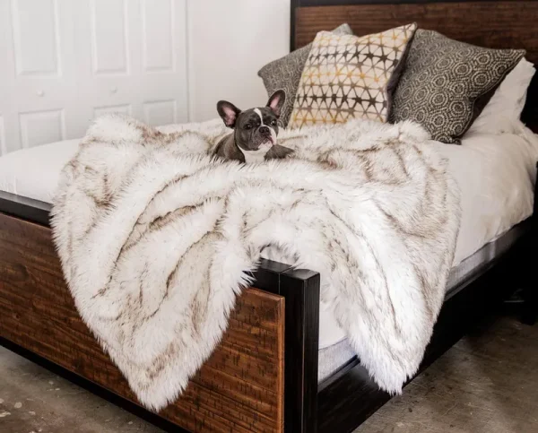 Paw Brands PupProtector Waterproof Throw Blanket, White