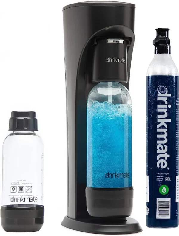 Drinkmate Sparkling Water and Soda Maker Carbonates Any Drink Includes One 1L