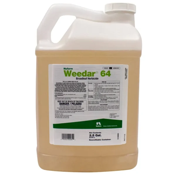 Nufarm Weedar 64 herbicide,  2.5 Gallon