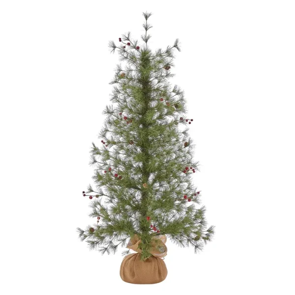 Holiday Living 4-ft Cashmere Pine Slim Artificial Christmas Tree | 018-172