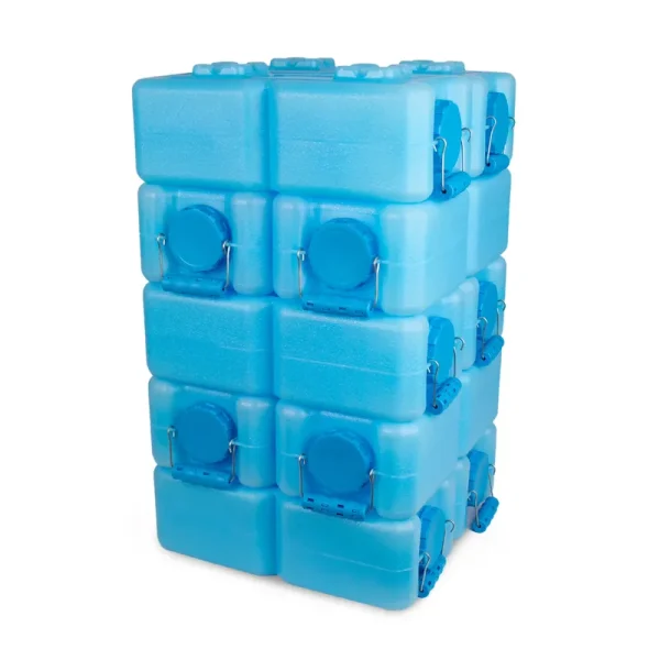 Waterbrick Stackable 3.5 Gallon Blue Water & Food Storage Container - 10 Pack