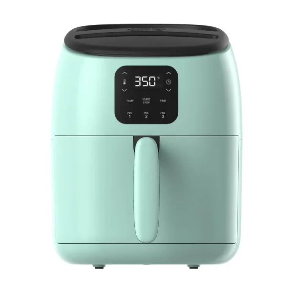 Dash Tasti-Crisp Digital Air Fryer with AirCrisp Technology, Custom Presets, Temperature Control, and Auto Shut Off Feature, 2.6 Quart - Aqua