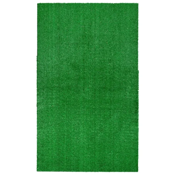 Garland Rug Artificial Grass 3 ft. x 5 ft. Large Indoor/Outdoor Area Rug Green