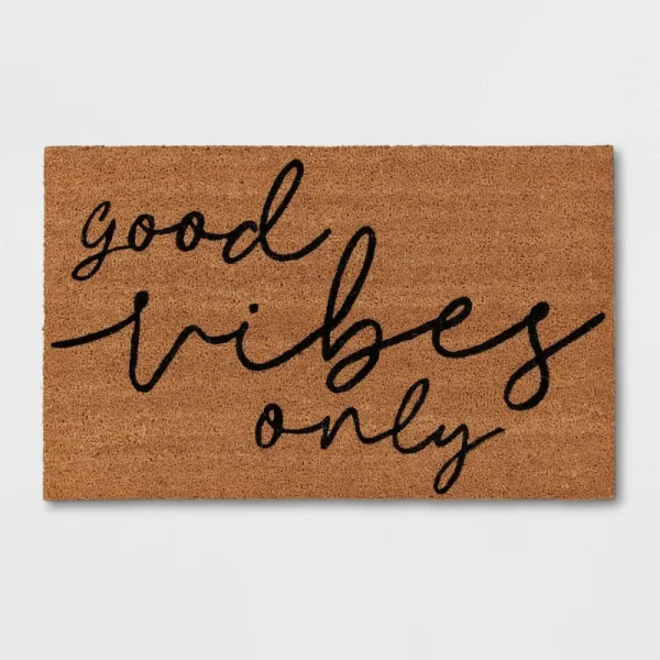 1'6"x2'6" Good Vibes Only Doormat - Room Essentials