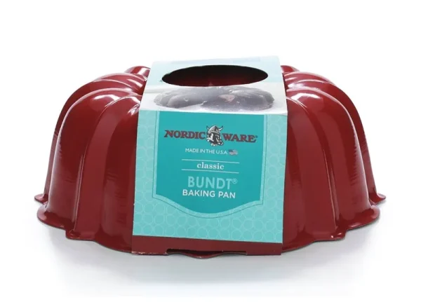 Nordic Ware Round Bundt Pan - Red