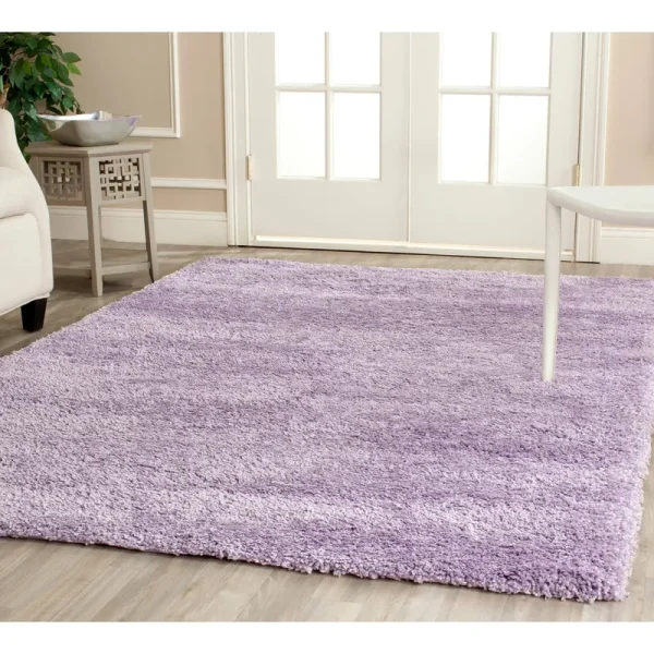 Safavieh Area Rug, California Shag, Lilac, 5' 3" x 7' 6"