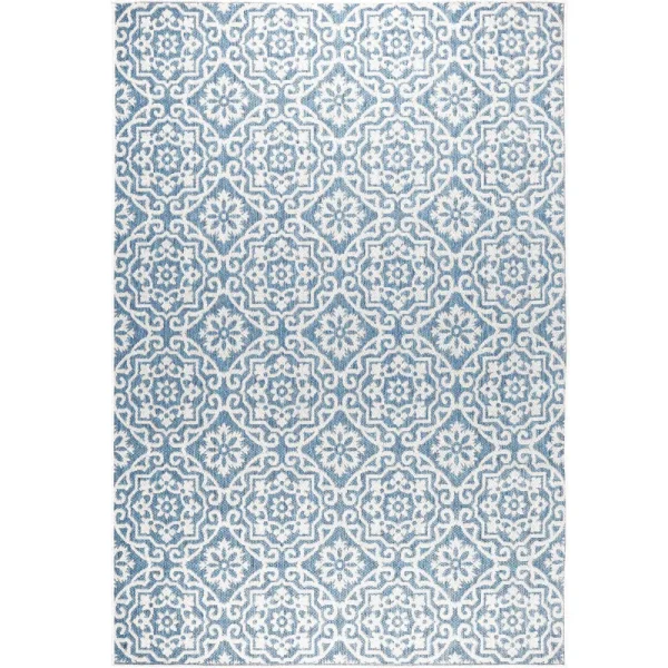 Nicole Miller Patio Country Danica Indoor/Outdoor Area Rug Blue/Gray