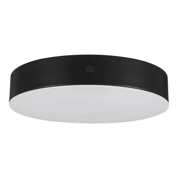 Luis 11 in. Light Matte Black Adjustable CCT Integrated LED Flush Moun