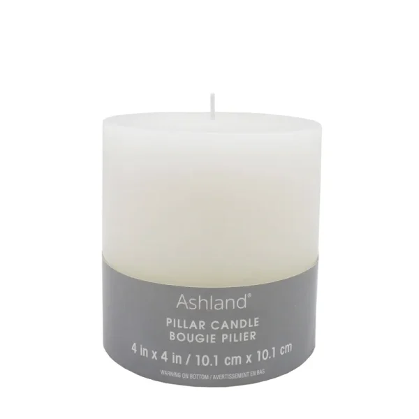 4" x 4" White Pillar Candle by Ashland | Michaels