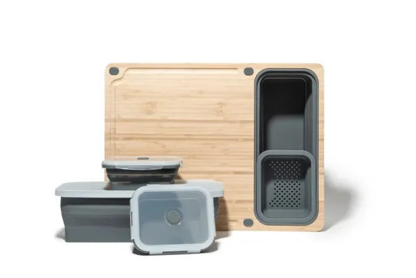 TidyBoard - Cutting Board & Meal Prep Grey
