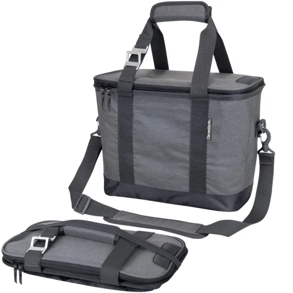 Clevermade Collapsible Cooler Bag with Shoulder Strap Insulated Leakproof 30 Can