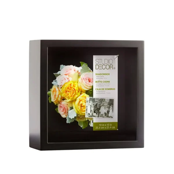 Studio Decor 10" x 10" Black Extra Deep Shadow Box - Each