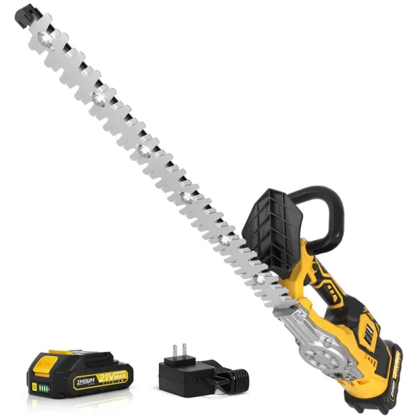 IMOUMLIVE Hedge Trimmer cordless(Battery & Charger Included), Electric Handheld Bush Shrub Trimmer, 20 Edge Trimmer with 34 Cutting Capaci