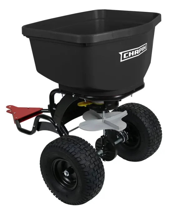 Chapin 8622B 150 lbs. Black Hopper Auto-Stop Tow Behind Spreader