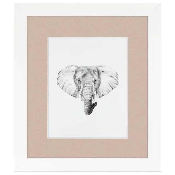 ArtToFrames 28x40 inch Matted Picture Frame with 24x36 inch Single Mat Photo Opening Framed in 1.25 inch Satin White Frame and 2