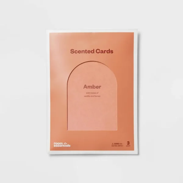 3pk Amber Small Hanging Car Diffusers - Room Essentials