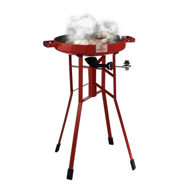 FIREDISC Original 380 Tall Outdoor Portable Propane Cooker in Fireman Red