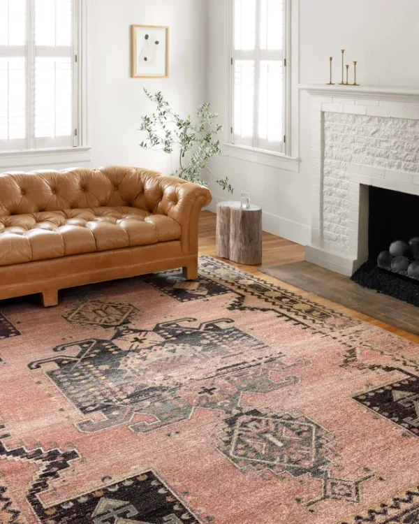 Loloi II Jocelyn JOC-06 Rose - Rose 4' x 6' Area Rug
