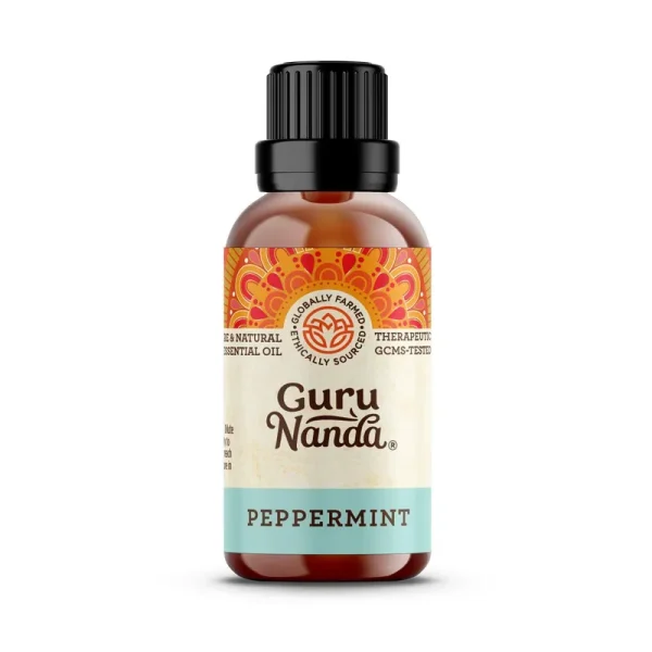 Guru Nanda Essential Oil, 100% Pure & Natural, Peppermint, Value Size - 1 fl oz