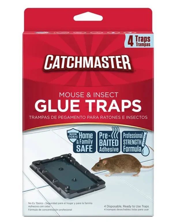 Catchmaster Baited Mouse Glue Traps - 4 pack