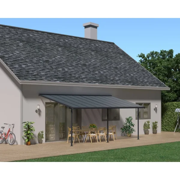 Canopia Sierra 10' Patio Cover - Gray/Bronze, 10' x 20'